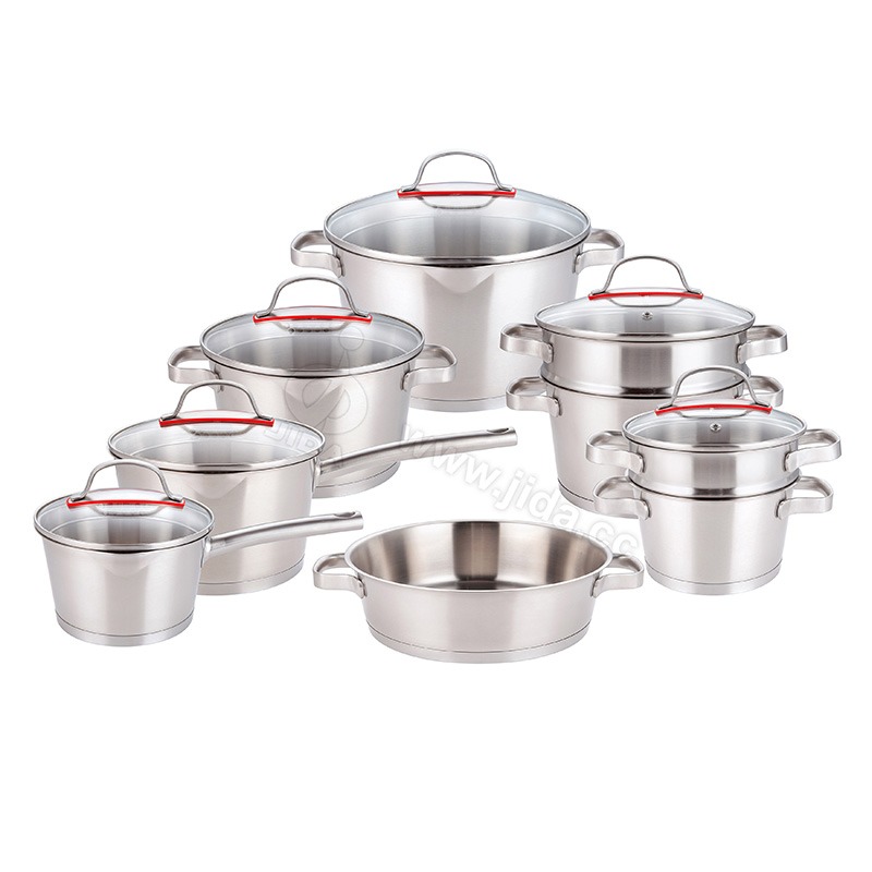 15pcs cut edge pot