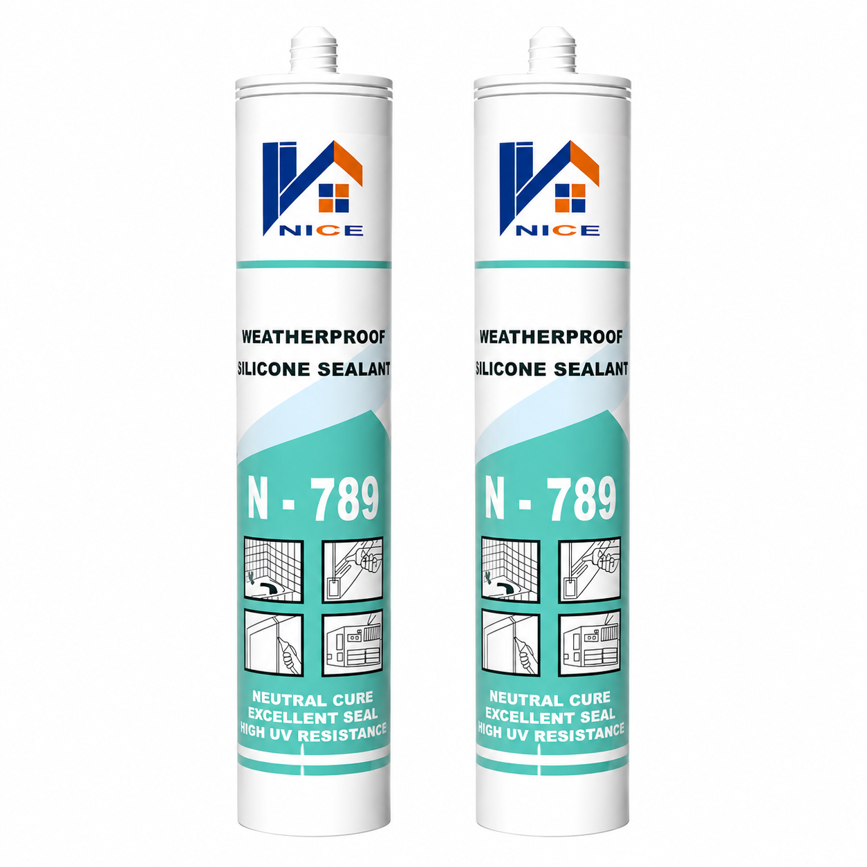 N789 Neutral Weatherproof Silicone Sealant for Windows, Doors & Glass Construction Sealing