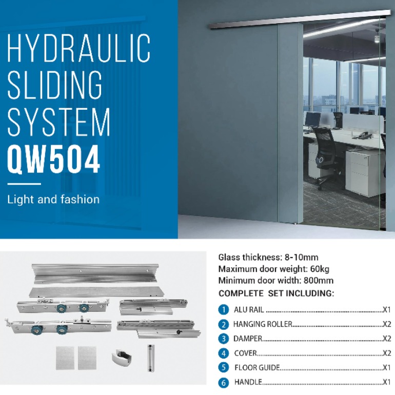 Hydraulic sliding door system