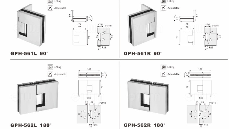 Shower Lifting Hinge
