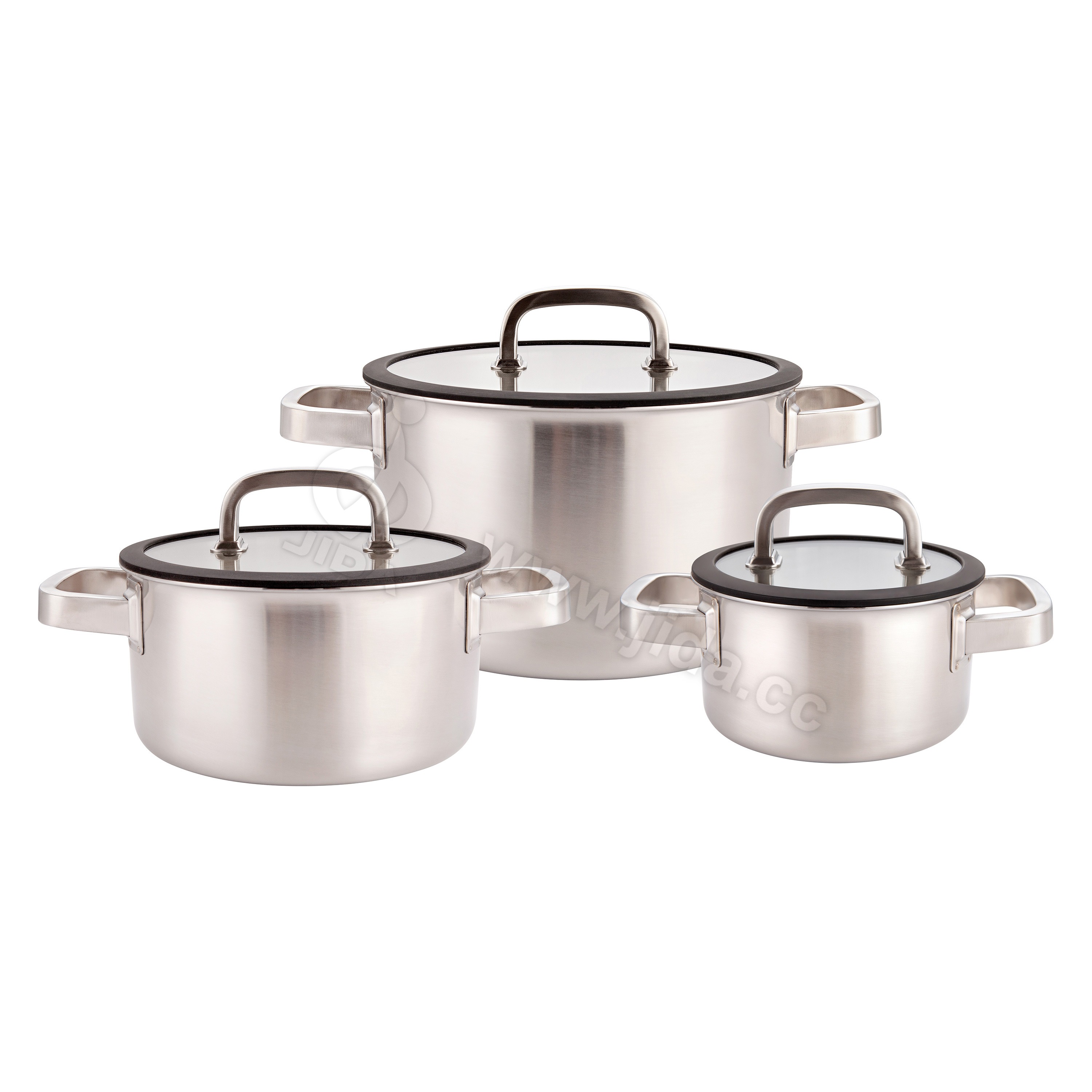 6pcs 3-layer cut edge pot