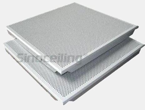 Clip-in metal ceiling perforation