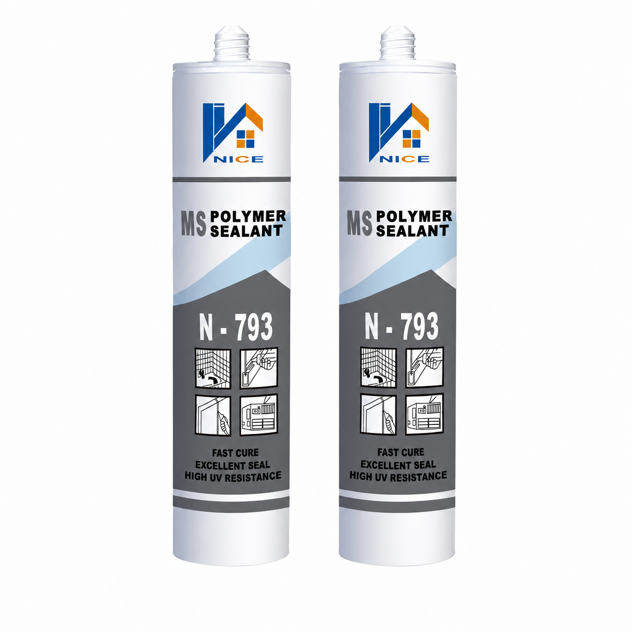 Multi-Purpose MS Polymer Sealant Waterproof Paintable Hybrid Construction Adhesive & Sealant