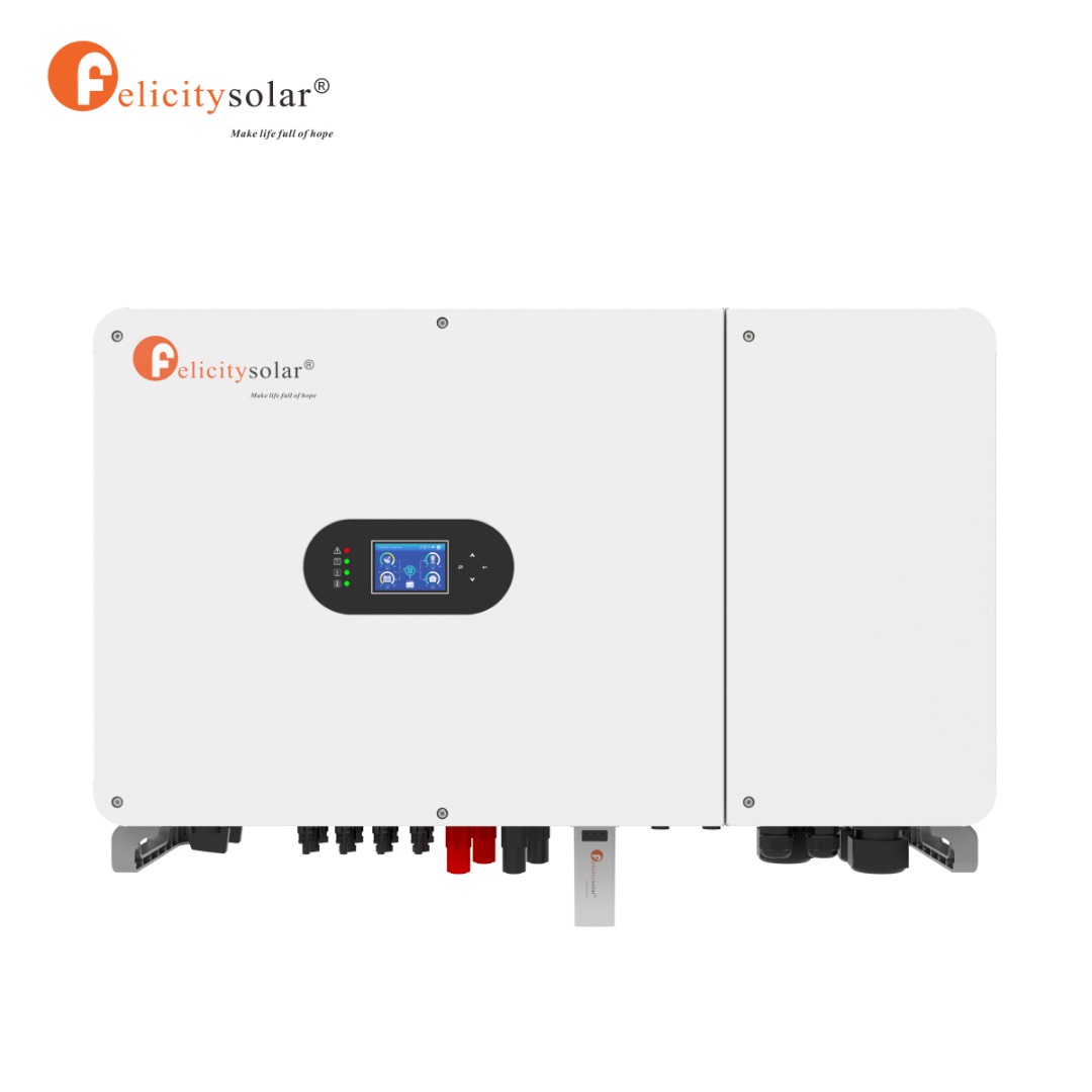 Felicitysolar IVGM50KHP3G2 50000W High Voltage Three Phase Solar Hybrid Inverter Single Input Three Output Industrial UPS Inverter