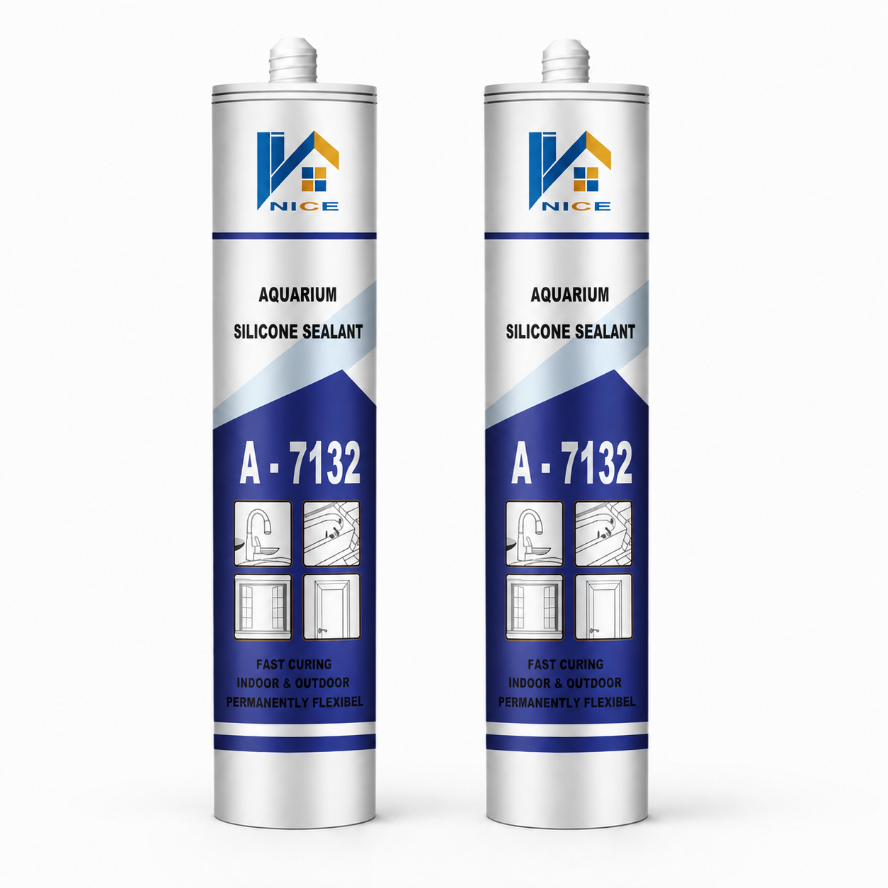 A-7132 Acetoxy Silicone Glass Sealant Fast Curing Waterproof Aquarium & Glass Sealing Silicone Sealant