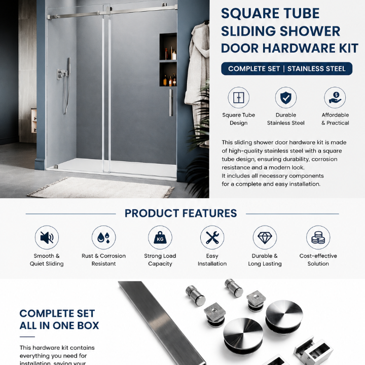 Shower Sliding Door Kit