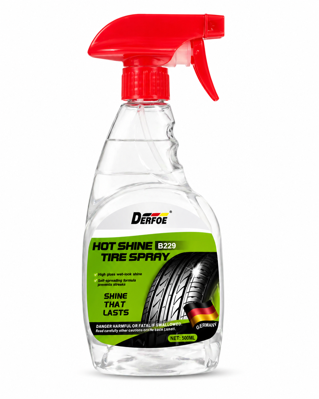 DERFOE Hot Shine Tire Spray