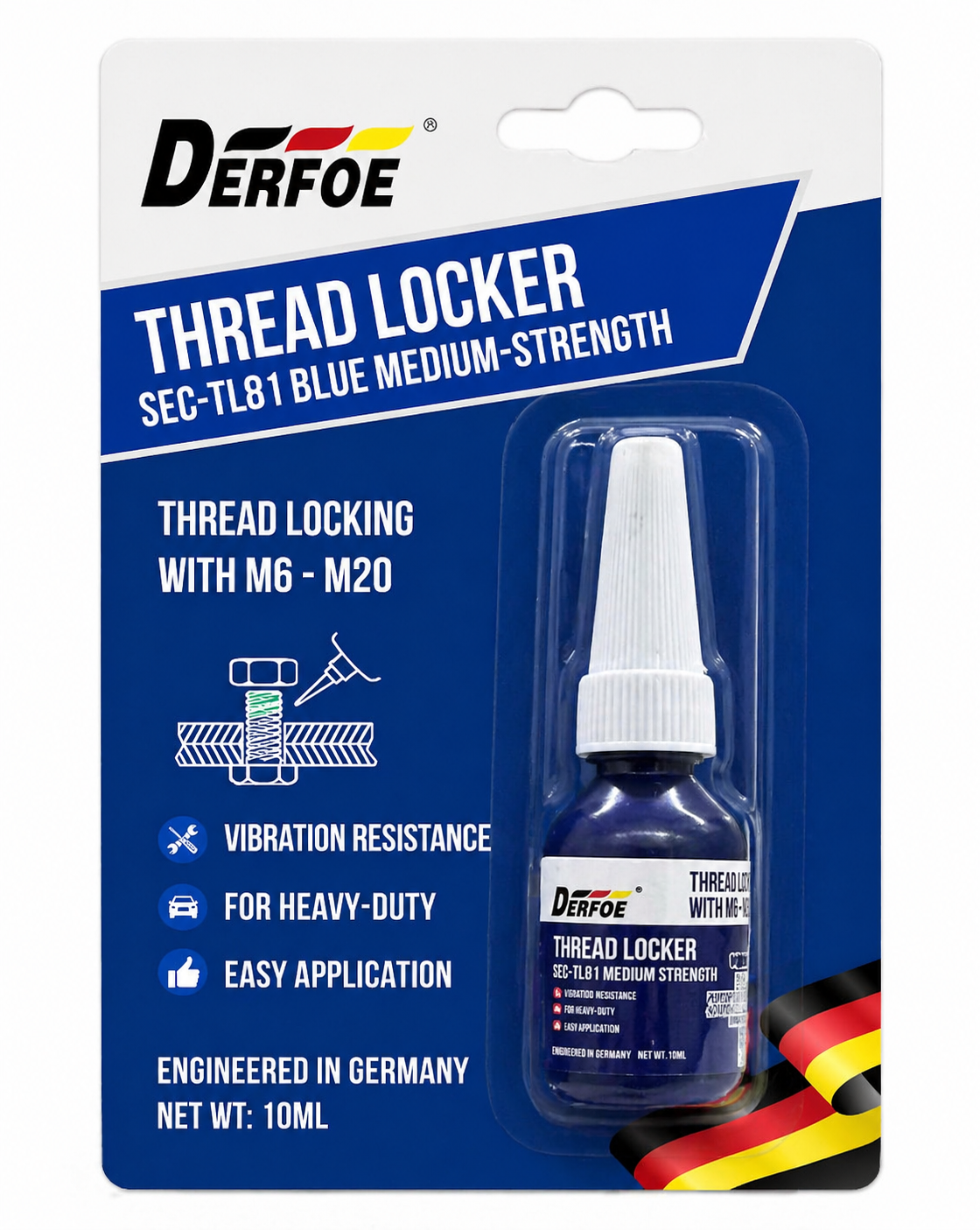 DERFOE Thread Locker (Medium Strength)