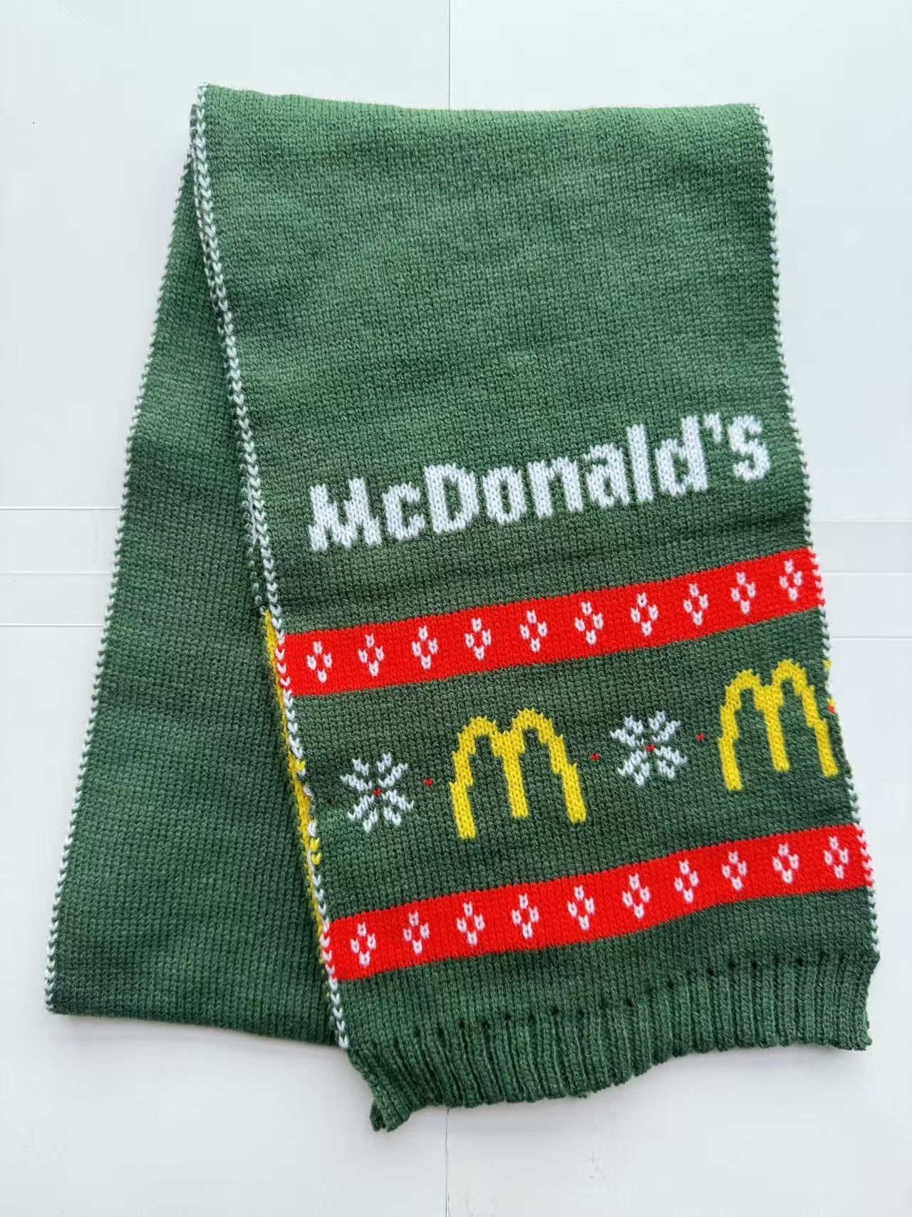 Mc Donald's Knitted Jacquard Scarf