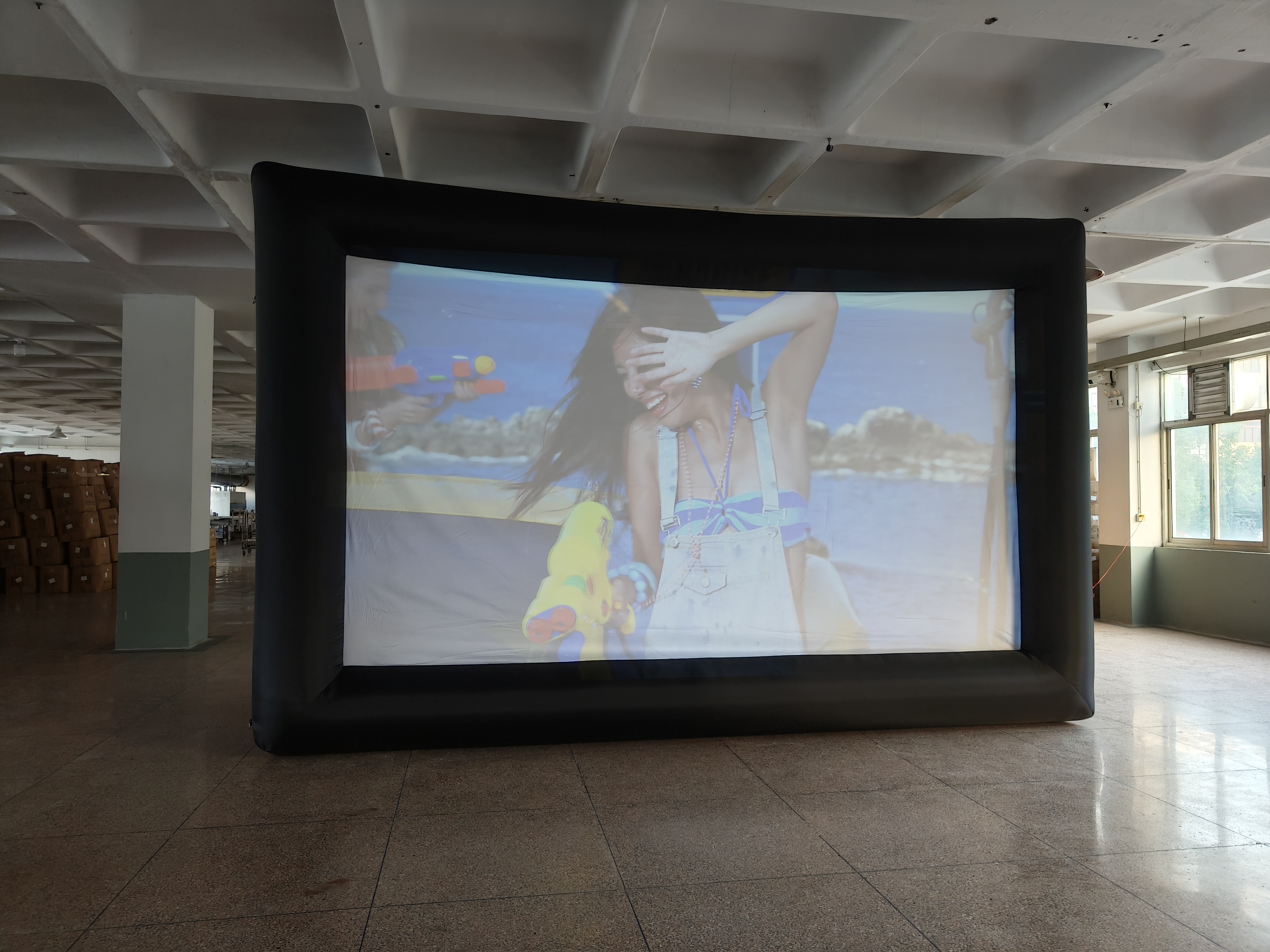 Outdoor Camping Inflatable Portable Projector Screen