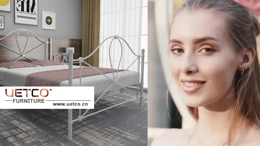 Uetco Classics Twin Size Metal Bed