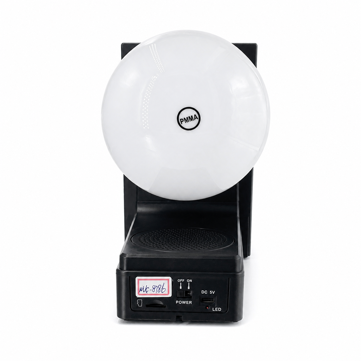 Hot Sale Led Rechargeable Wall Lamp remote control solar outdoor Speaker
