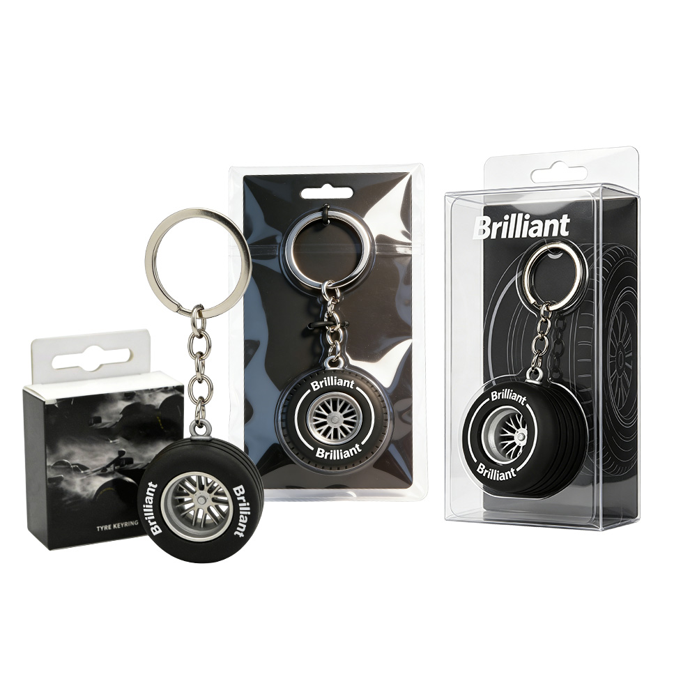 Wholesale Custom Silicone Tire Keychains