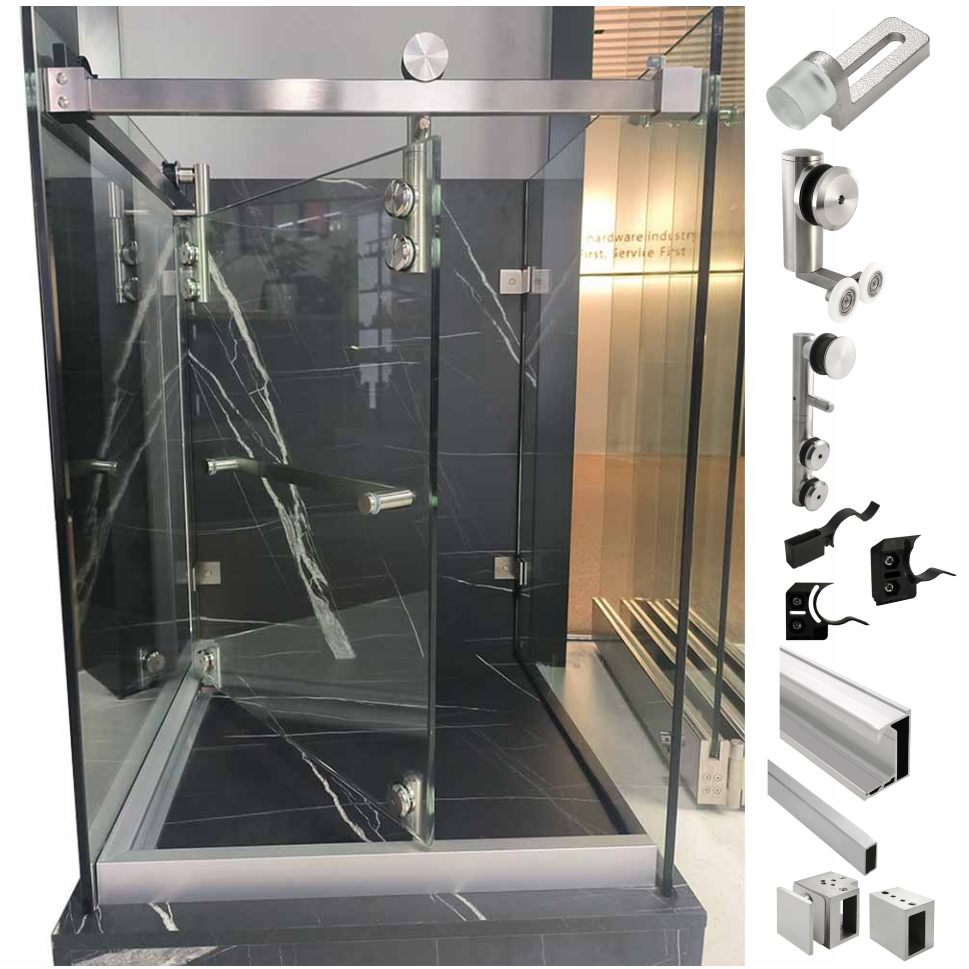 Bathroom shower door system