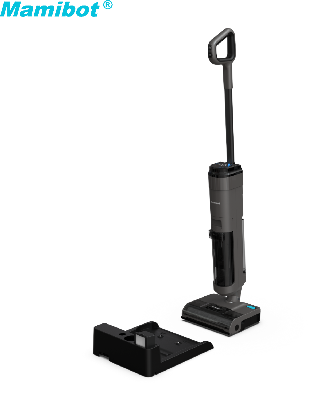 180° Flat-lay Cordless Wet&Dry Steam Vacuum Cleaner