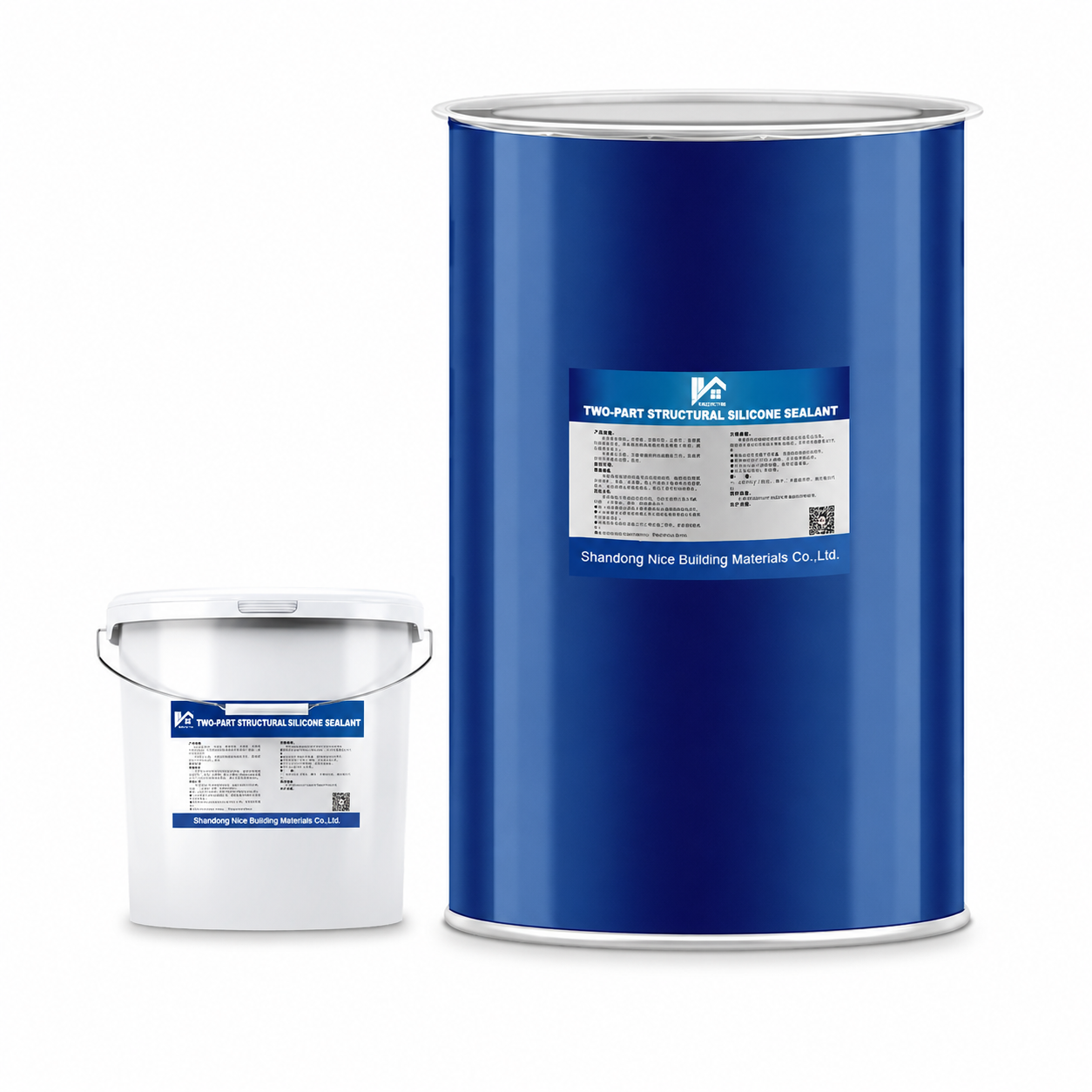 Two-Part Neutral Structural Silicone Sealant High Strength Weatherproof Adhesive for Curtain Wall Glass Marble Granite Aluminum Panel and Steel