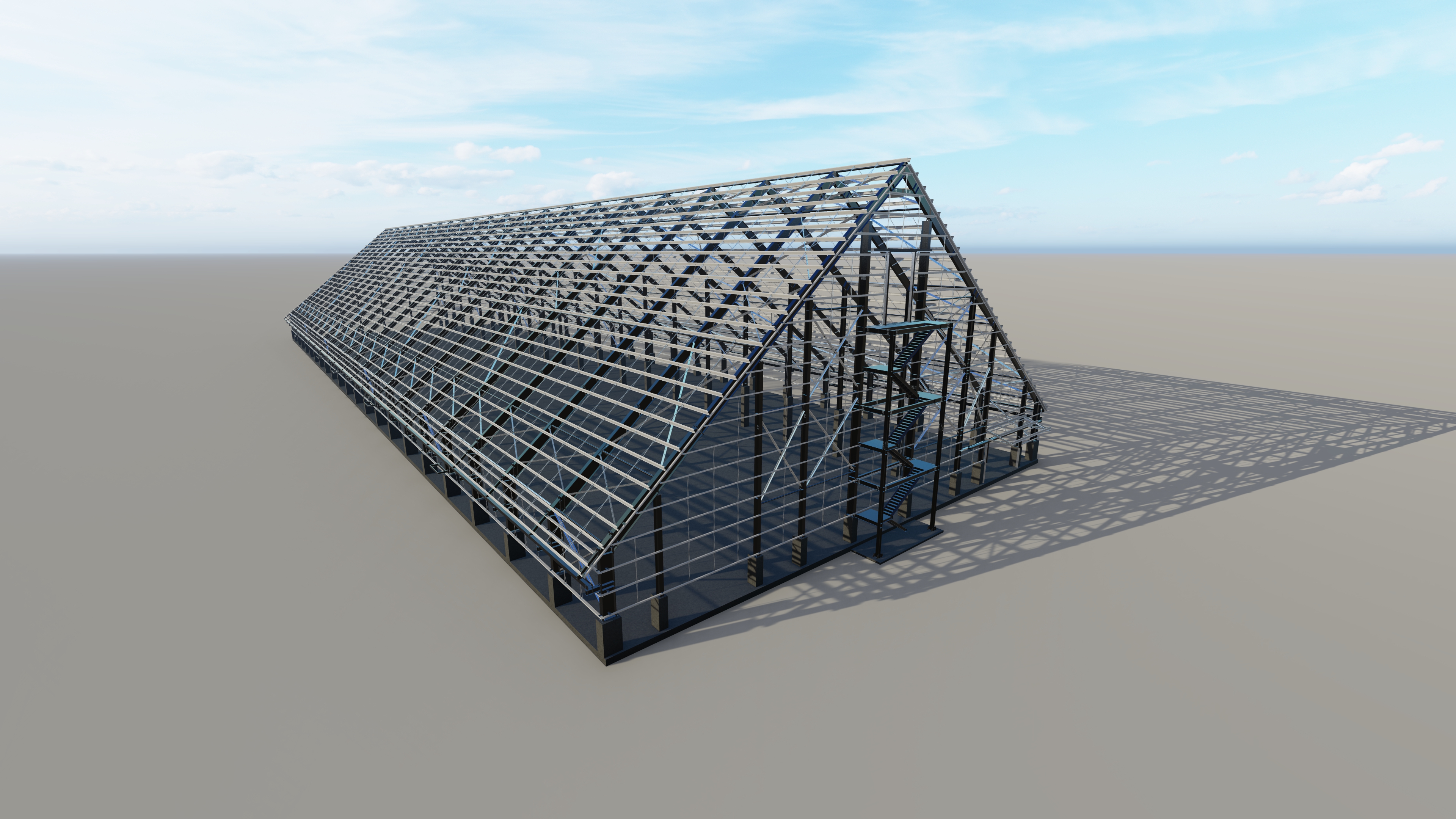 Heavy Duty Steel Structure Factory Building for Industrial Manufacturing Heavy Equipment and Production Workshop