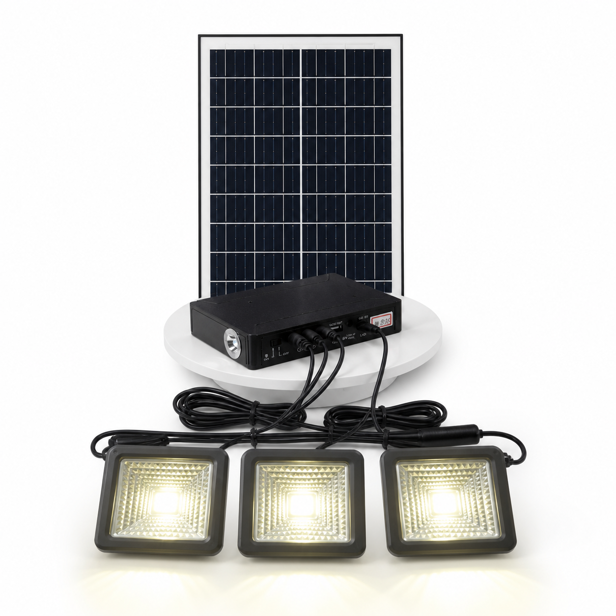 Usb charging phone Camping Emergency Light 7200mAh Mobile Charge Solar Panel