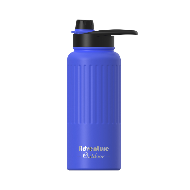 Double‑Wall Vacuum Insulated Mug, Screw‑on Lid with Carry Handle