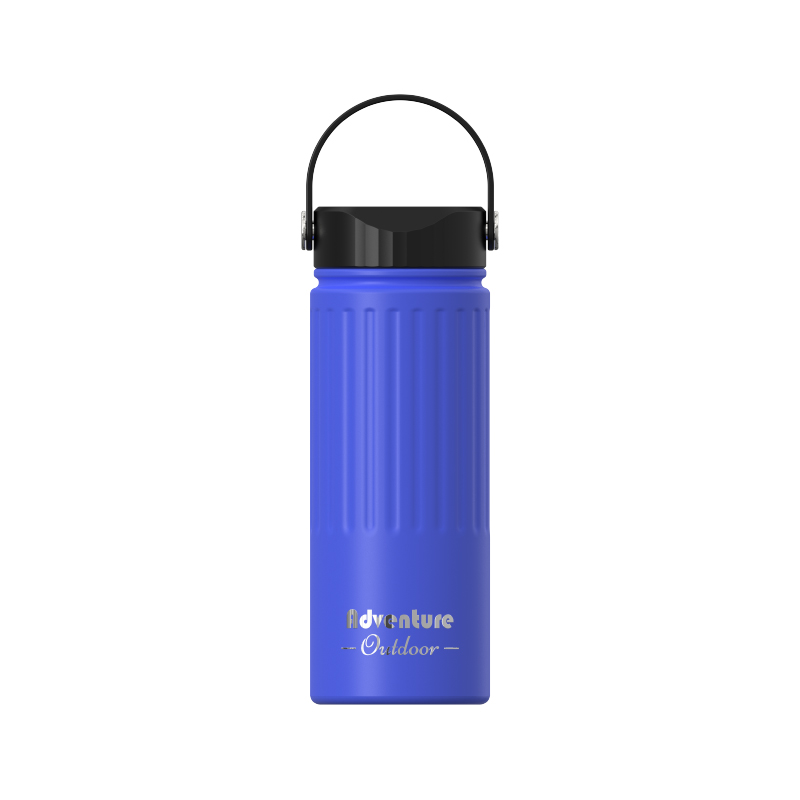 Double‑Wall Vacuum Insulated Mug, Screw‑on Lid with Carry Handle