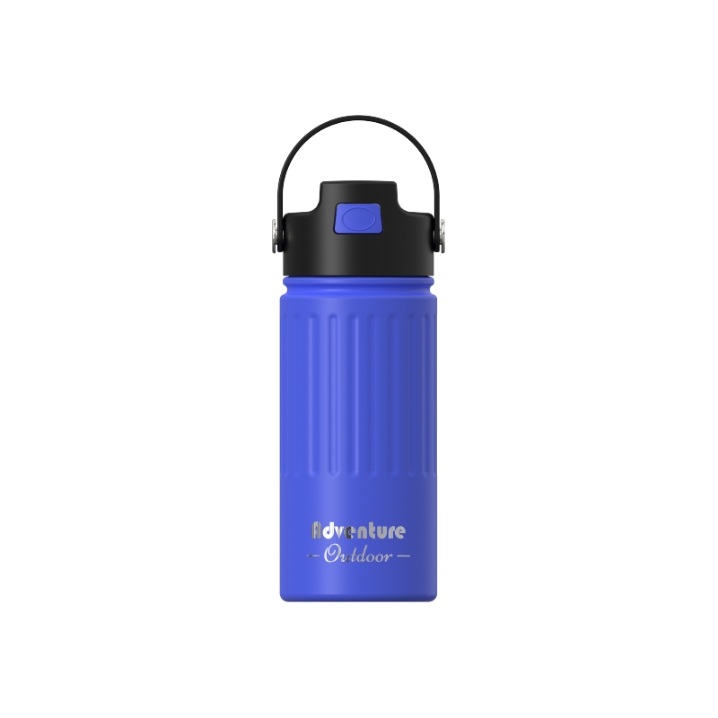 Double‑Wall Vacuum Insulated Mug, Screw‑on Lid with Carry Handle