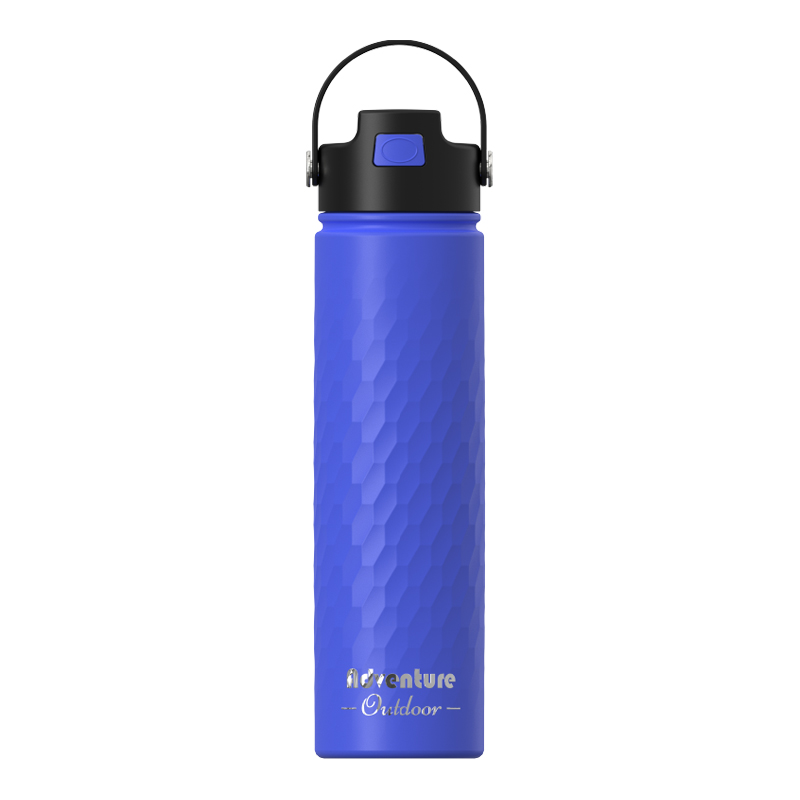 Double‑Wall Vacuum Insulated Mug, Screw‑on Lid with Carry Handle
