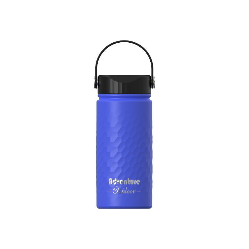 Double‑Wall Vacuum Insulated Mug, Screw‑on Lid with Carry Handle