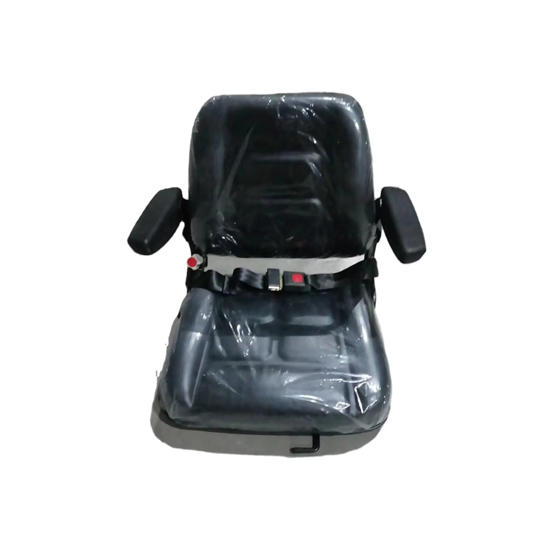 Machinery Seat With Foldable Armrest & Safety Belt for Tractor Forklift Mini Excavator Mower FD-821-2