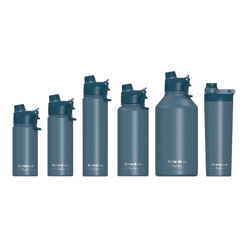 Double‑wall vacuum insulated tumbler, dual‑drink lid with carry handle