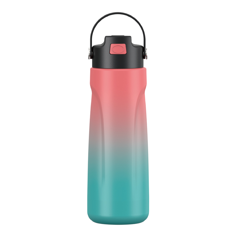 Double‑Wall Vacuum Insulated Mug, Screw‑on Lid with Carry Handle