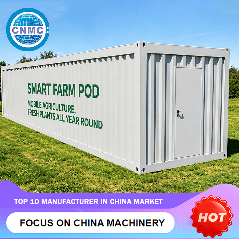 Portable Hydroponic Container Farm Smart Vertical Grow Cabin Mobile Planting House