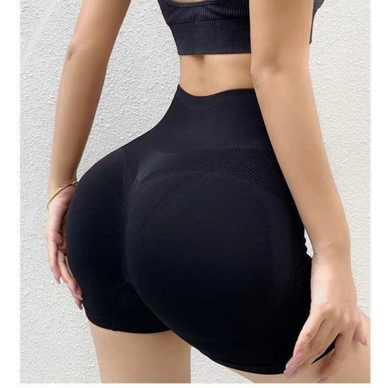 Women’s Seamless Scrunch Butt Yoga Shorts High Waist Gym Workout Fitness Biker Shorts