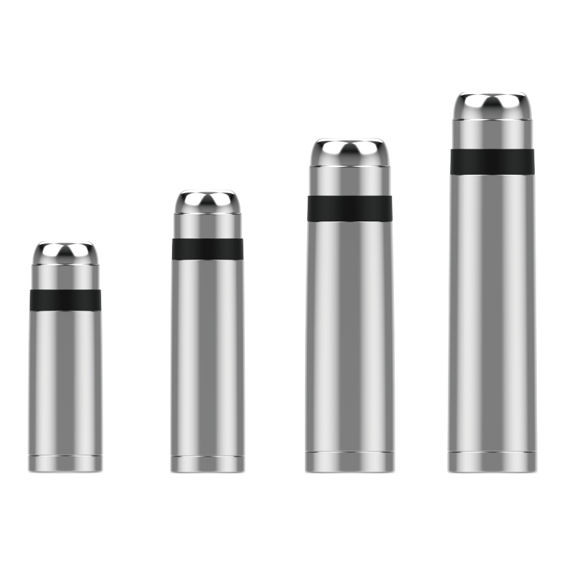 Double-Wall Vacuum Insulated Flask SS screw cup-cap Classic bullet flask Slim body