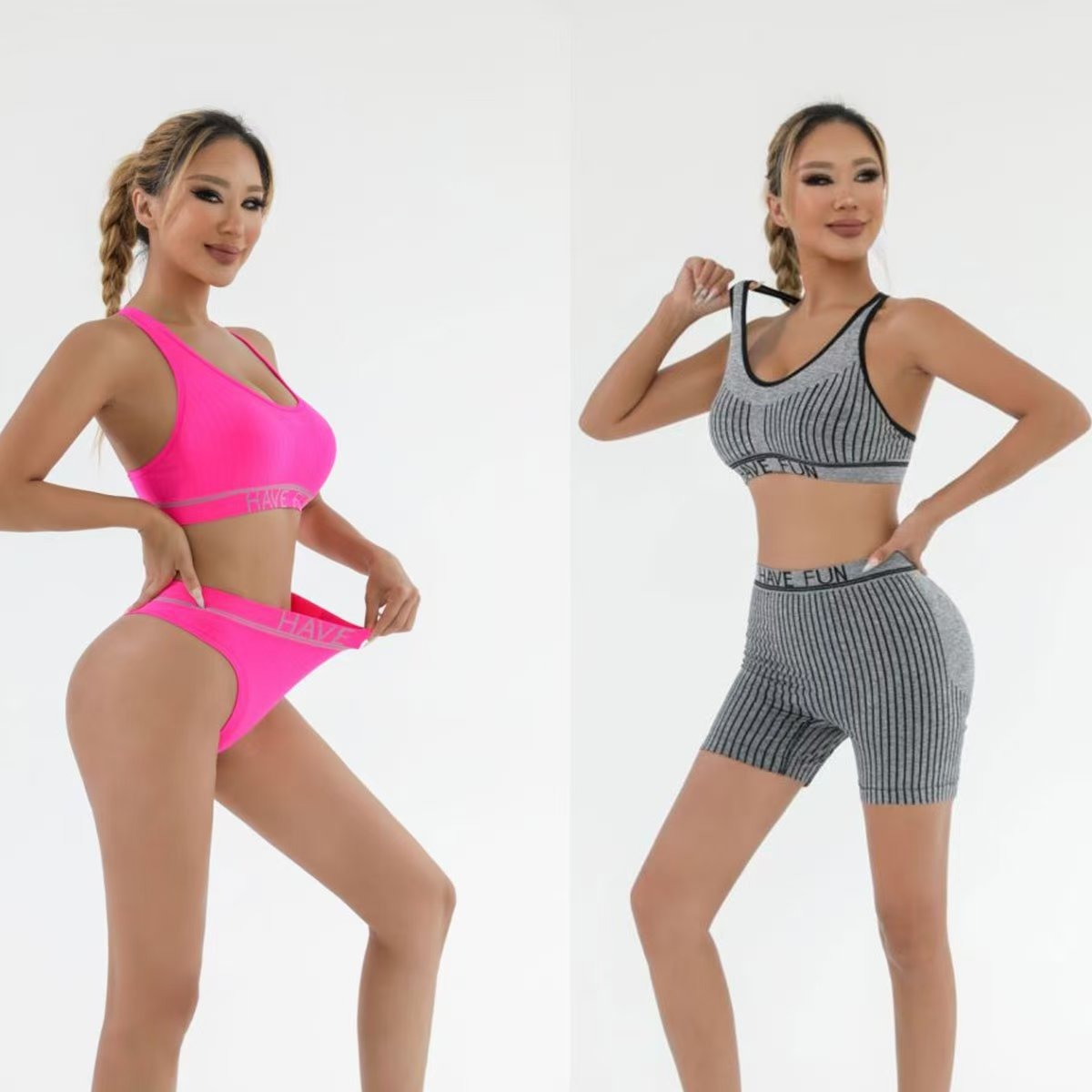 Women’s 3 Piece Bikini Set Sports Swimsuit Tank Top + Bottom + Shorts