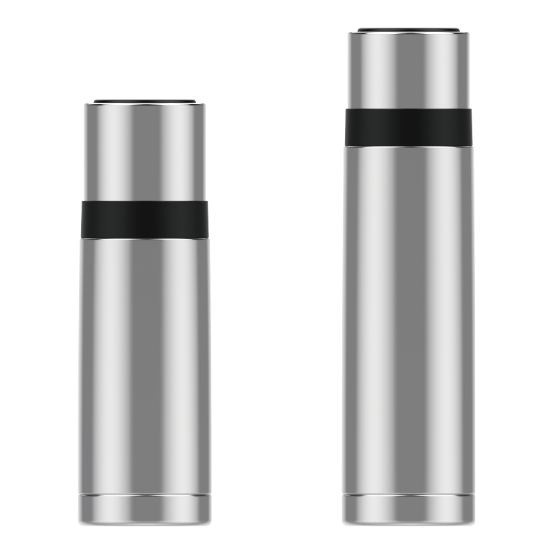 Double-Wall Vacuum Insulated Flask SS screw cup-cap Classic bullet flask Slim body
