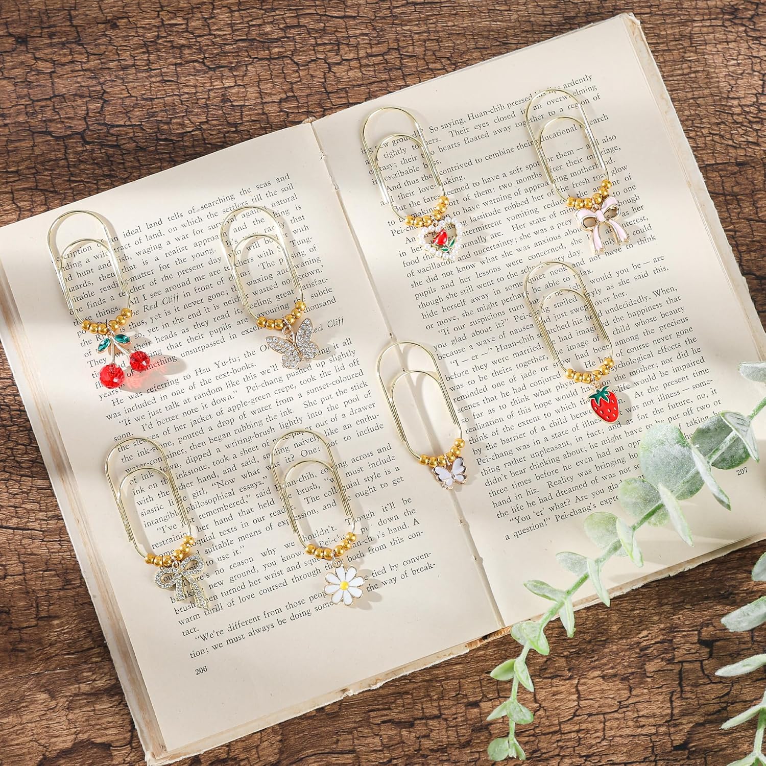 OEM Enamel Charms Bookmark Clips