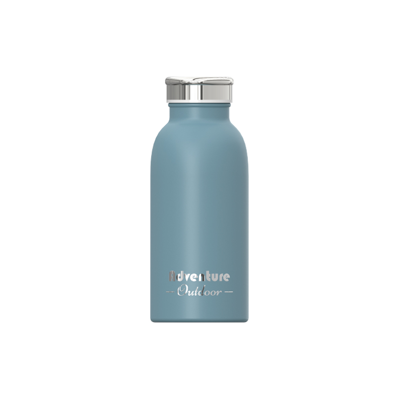 Double-Wall Vacuum Insulated Tumbler Screw cap Cola-bottle shape Streamlined body
