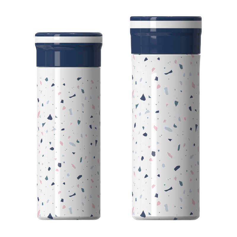 Double‑Wall Vacuum Insulated Flask, Screw‑On Lid, Built‑in Tea Infuser