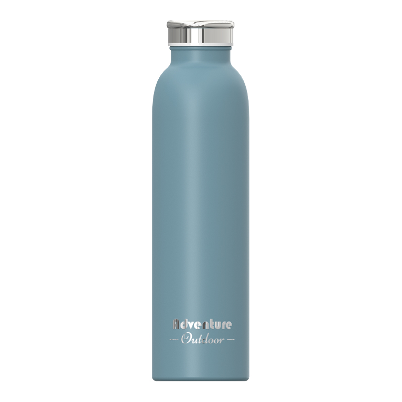 Double-Wall Vacuum Insulated Tumbler Screw cap Cola-bottle shape Streamlined body