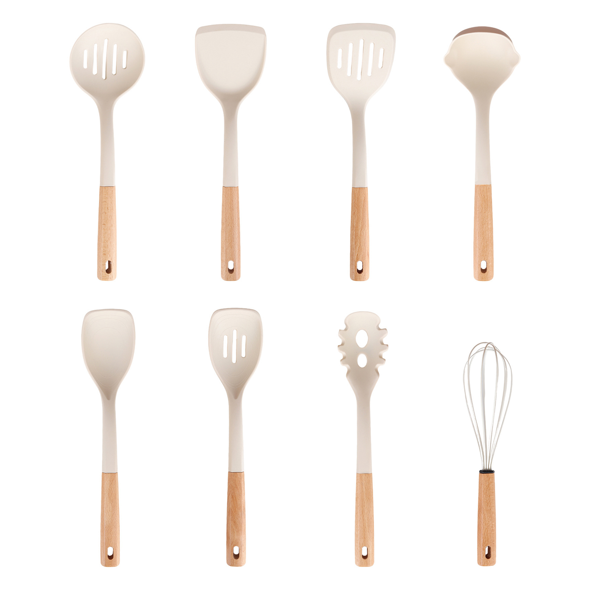 8-piece silicone kitchenware set