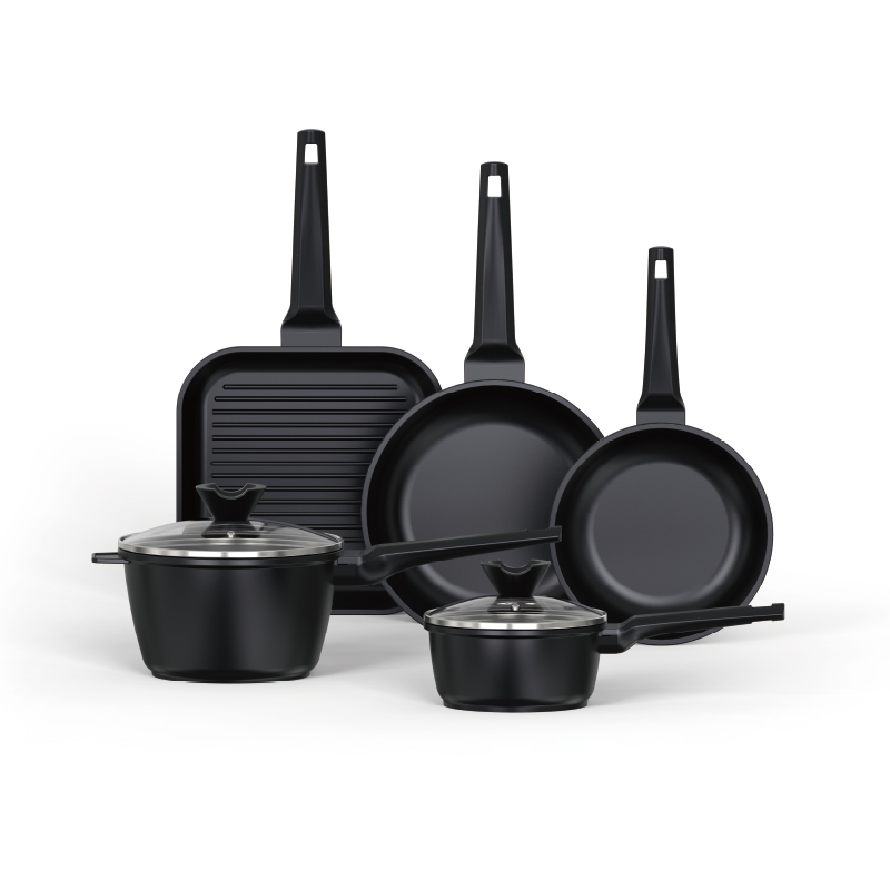 Die‑cast Aluminum Non‑Stick Cookware Set
