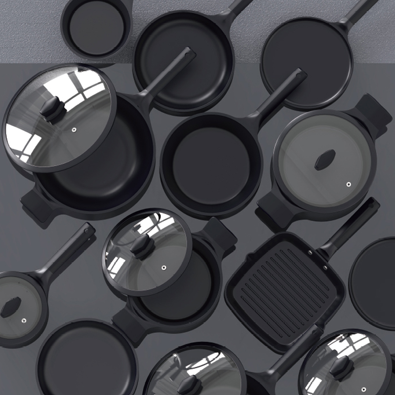 Die‑cast Aluminum Non‑Stick Cookware Set