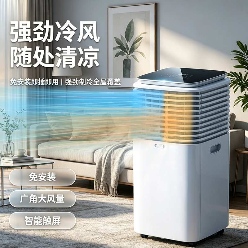 Tongxiangda portable air conditioner, 7000/9000/12000/14000 btu, white appearance, cooling and heating all‑in‑one unit, small household air conditioner