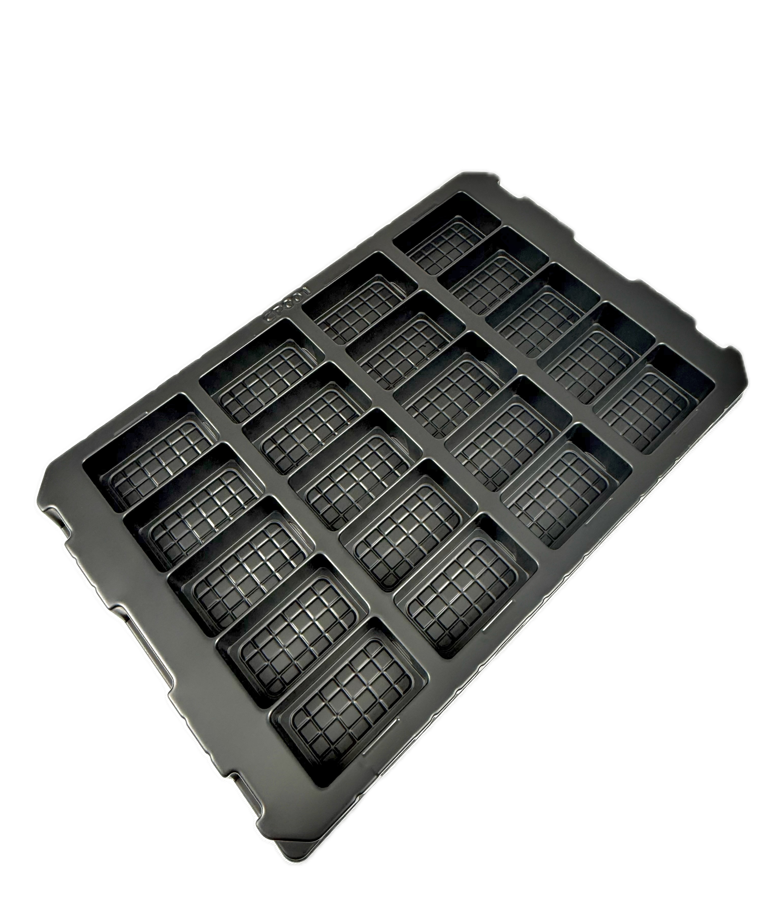 Packaging chip ESD tray