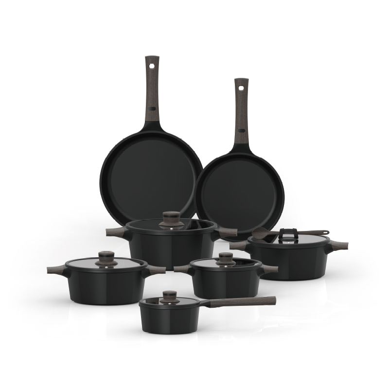 Die‑cast Aluminum Non‑Stick Cookware Set