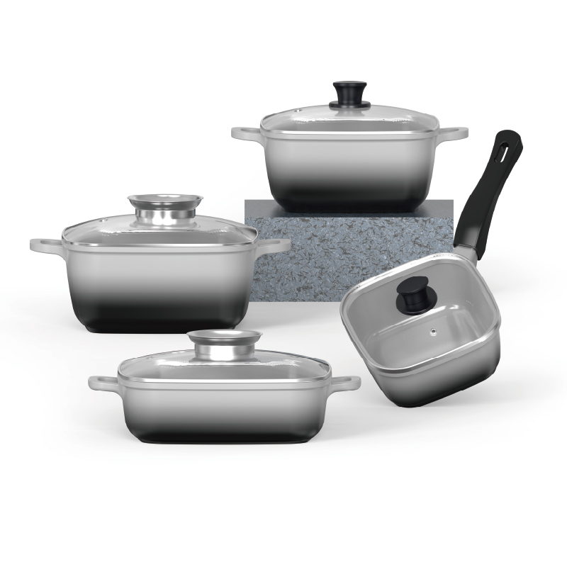 Die‑cast Aluminum Non‑Stick Cookware Set
