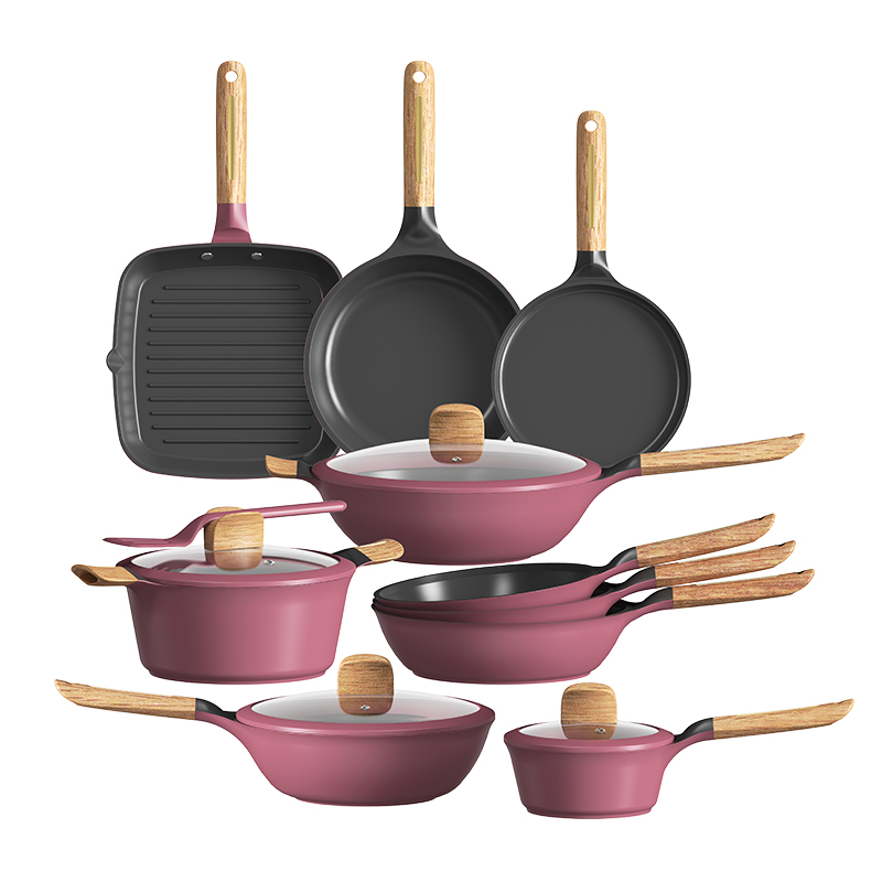 Die‑cast Aluminum Non‑Stick Cookware Set