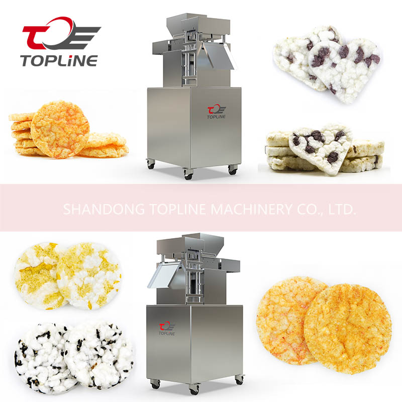 Easy Operation Automatic Feeding Puffed Rice Cake Forming Rice Cracker Machine