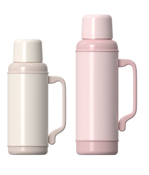Double‑wall Vacuum Insulated Water Bottle, Screw‑on Lid with Handle, Lid Can Be Used as small Drinking Cup
