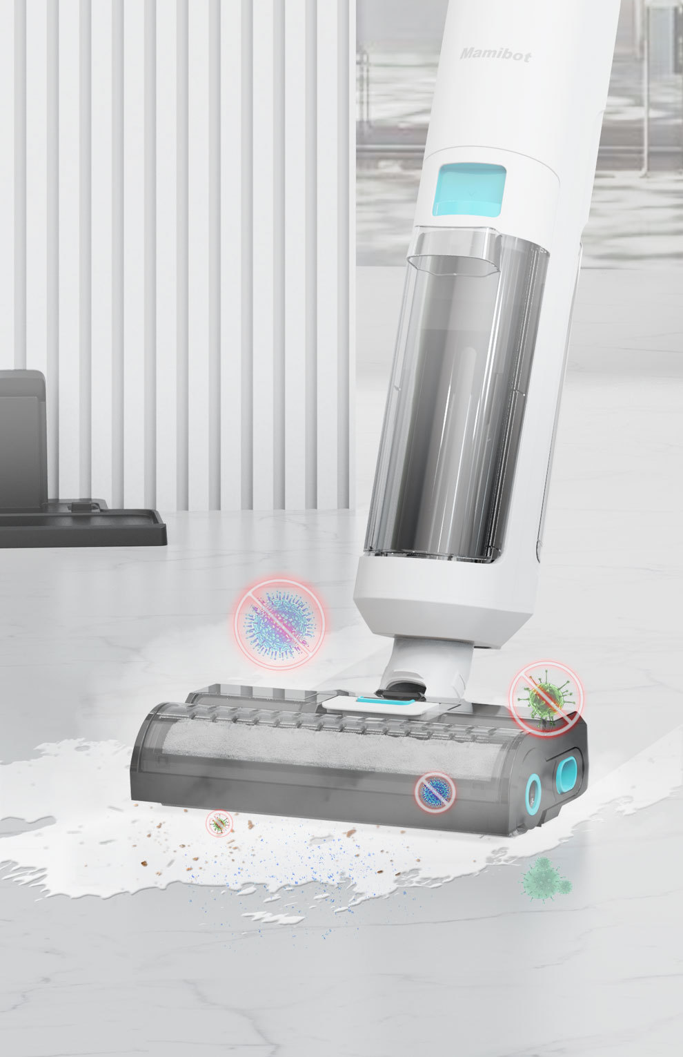 Mamibot wireless high-power multi-functional steam floor washing machine silent big suction